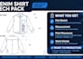 create a professional activewear tech pack